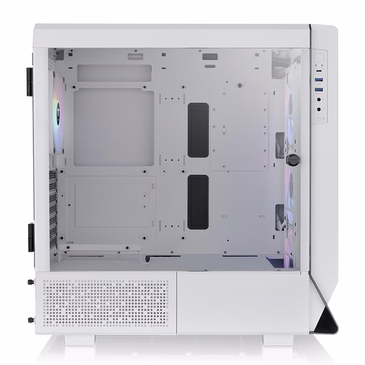 Thermaltake Ceres 500 TG ARGB Snow Mid Tower Gaming Case, 3mm Tempered Glass x 1, USB 3.2 (Gen 2) Type-C x 1, USB 3.0 x 2, HD Audio x 1, Snow White | CA-1X5-00M6WN-00 thumbnail 2