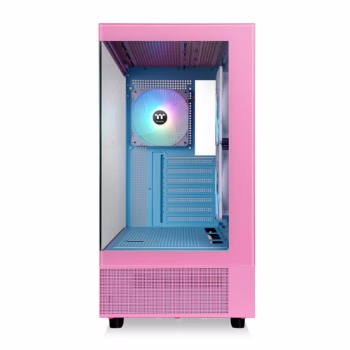 Thermaltake View 270 Plus TG ARGB Bubble Pink Mid Tower Case, Tempered Glass, 3x pre-installed Fans, 360mm Radiator Support, E-ATX MOBO Supports | CA-1Y7-00MAWN-00 thumbnail 2