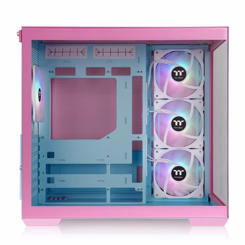 Thermaltake View 380 TG ARGB Bubble Pink Mid Tower Case, 4x 120mm ARGB Lite Fans, Supports ATX Hidden-Connector Motherboards, Radiator Upto 360mm, USB 3.2 (Gen 2) Type-C  | CA-1Z2-00MAWN-00 image