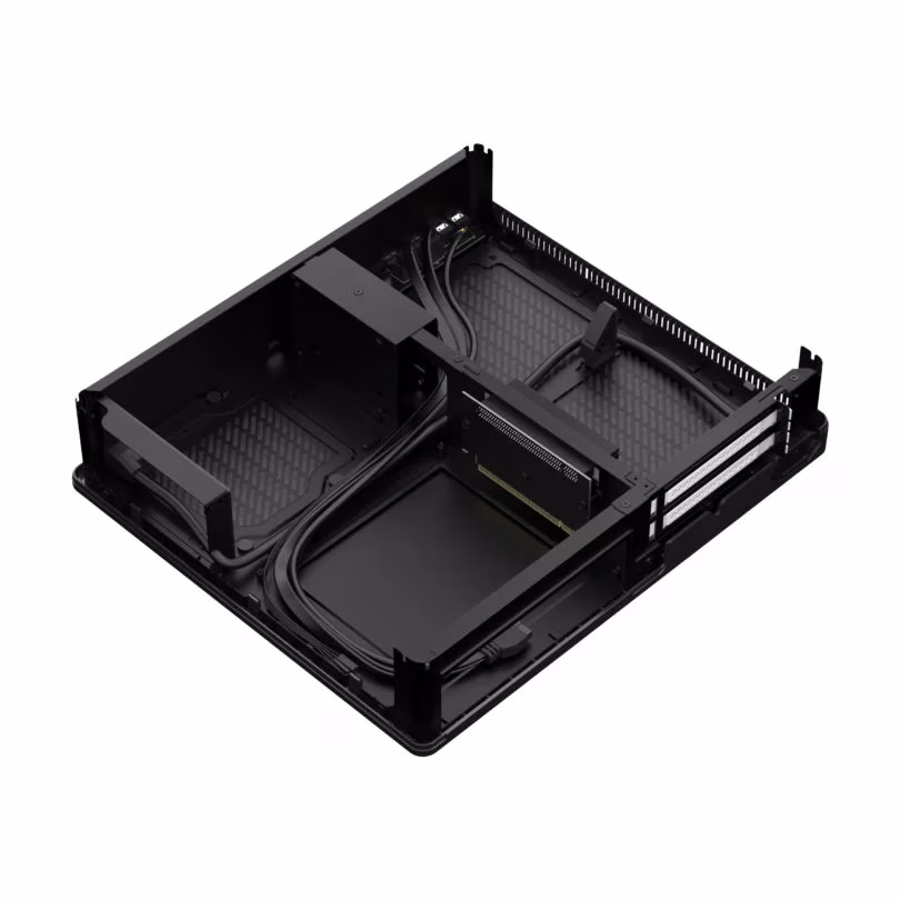 Fractal Design Node 202 Black Mini ITX Computer Case, 377 x 82 x 330 mm, 3x Dust filters (CPU, GPU & PSU), Total fan mounts 2x 120 mm in graphics card chamber, 2 x Expansion slots, SFX PSUs up to 130 mm long | CA-NODE-202-BK thumbnail 11