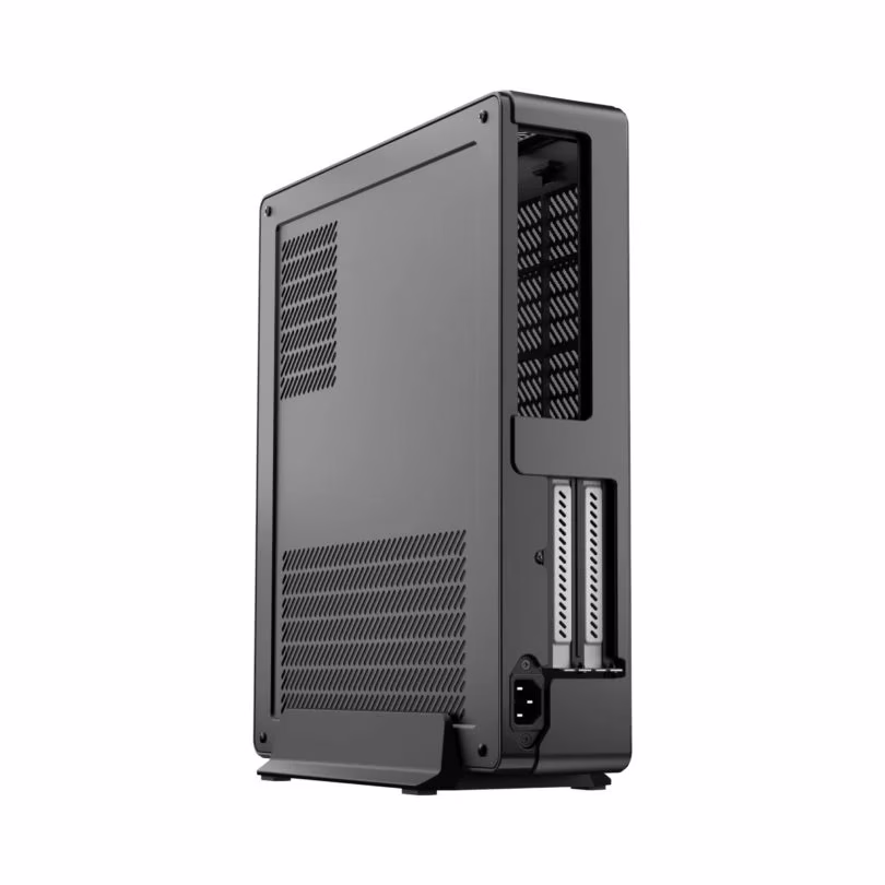 Fractal Design Node 202 Black Mini ITX Computer Case, 377 x 82 x 330 mm, 3x Dust filters (CPU, GPU & PSU), Total fan mounts 2x 120 mm in graphics card chamber, 2 x Expansion slots, SFX PSUs up to 130 mm long | CA-NODE-202-BK image