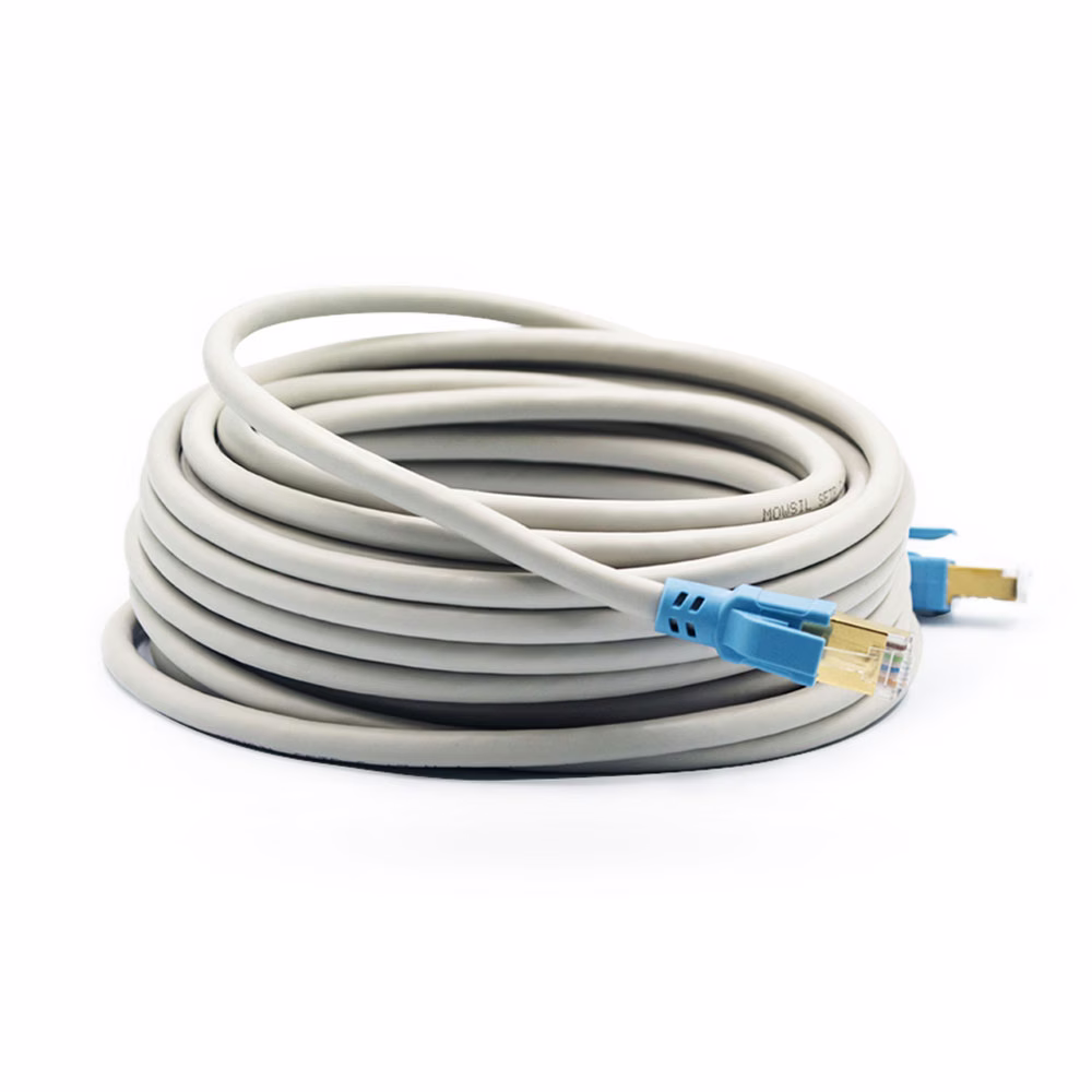 Mowsil Cat7 SFTP Cable 1Mtr, PVC with 1U gold plated, Braided OD : 6 mm | MOFT01 – Buy Online