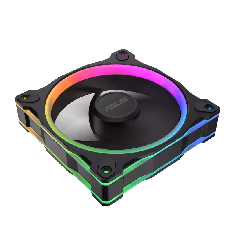 ASUS Prime MR120 ARGB Reverse 120mm Black Case Fan - Triple Pack, 1600 rpm (+/-10%) Speed, 58 CFM Airflow, 1.38 mm H2O Pressure, 23 dB(A) Noise Level | 90DA00L0-B09020 thumbnail 8