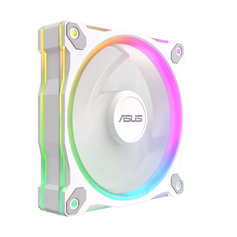 ASUS Prime MR120 ARGB Reverse 120mm White Case Fan - Single Pack, 1600 rpm (+/-10%) Speed, 58 CFM Airflow, 1.38 mm H2O Pressure, 23 dB(A) Noise Level | 90DA00L3-B09000 thumbnail 8