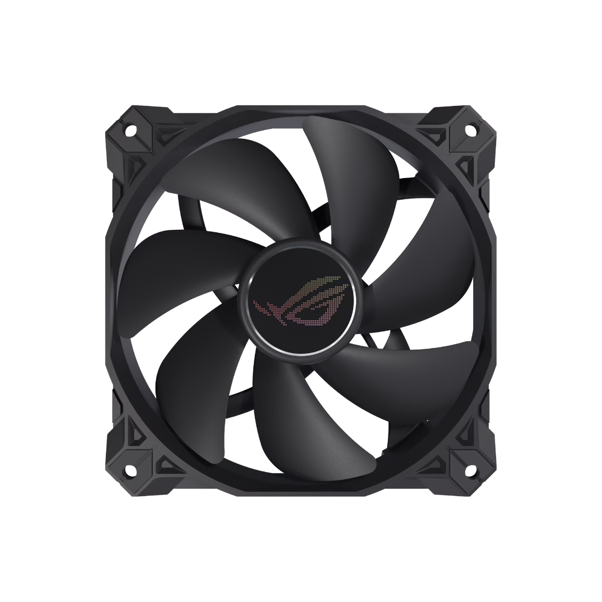 ASUS ROG STRIX XF 120 Whisper-quiet, 4-pin PWM fan for PC cases, radiators or CPU cooling,  120 x 120 x 25 mm, Magnetic-levitation  Bearing, 1800 rpm (+/- 10%), Airflow 62.5 CFM, Anti-vibration pads and mounts, Aerodynamic fan blade | 90DA0010-B09000 – Buy Online