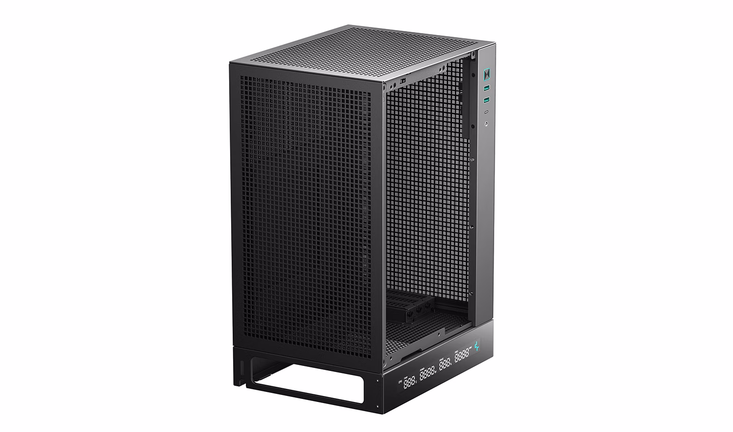 Deepcool CH170 DIGITAL Vertical M-ITX Case, With Screen, Full Mesh panel, Supports Upto Mini-ITX Motherboard, 305mm GPU, 240mm Cooler, ATX PSU, Black | R-CH170-BKNPI0D-G-1 thumbnail 11