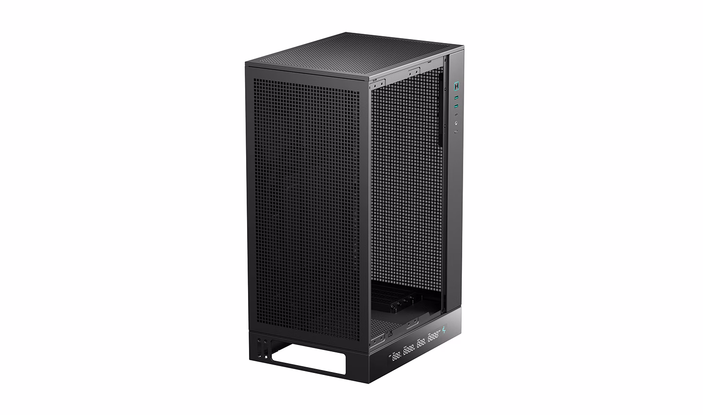 Deepcool CH270 DIGITAL Mini-tower Case, Tempered Glass, Motherboard Support Upto Micro-ATX (Rear Connector), 360mm Radiator Supports, Full Mesh Panel, ATX PS2 Support, Black | R-CH270-BKNDM0-G-1 thumbnail 5
