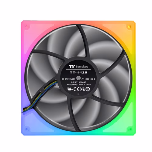 Thermaltake TOUGHFAN 14 RGB High Static Pressure 140mm Radiator Fan (Case Fan), TT Premium Edition (3-Fan Pack), White | CL-F136-PL14SW-A image