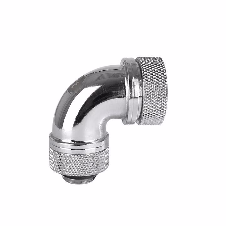 Thermaltake Pacific DIY LCS Chrome G1/4 PETG 16mm (5/8") OD Tube 90 Degree Compression Fitting Cooling CL-W097-CA00SL-A thumbnail 2