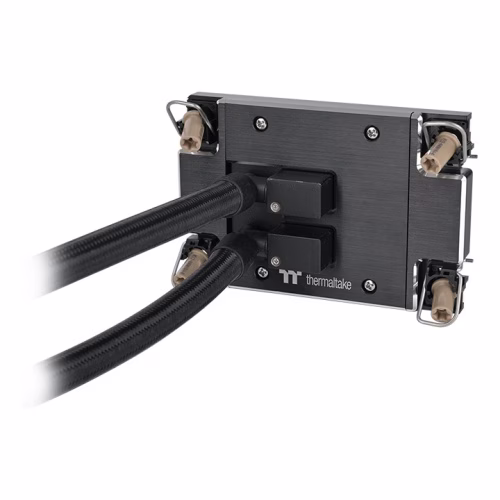 Thermaltake AW420 Workstation AIO Liquid Cooler, Nickel-Plated Copper Water Block, Air Flow 119.6CFM (one fan), Air Pressure 3.57 mm-H2O (one fan), PWM 500~2000 R.P.M,  Supports Intel LGA4677 & AMD sTR5 / SP6 Sockets, Black | CL-W445-PL14BL-A thumbnail 3