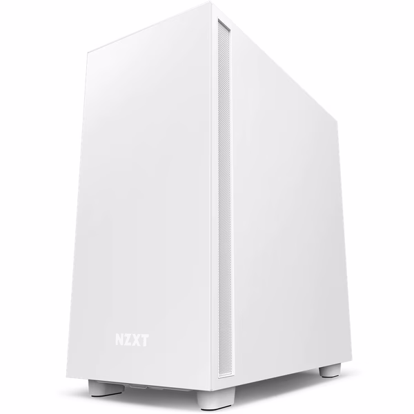 NZXT H7 Base Edition ATX Mid Tower Case, 3 x 120mm Top Fan Support, Up To 360mm Radiator Support, 7 PCI Expansion Slots, 2.5'' / 3.5'' Drive Bays, Tempered Glass Material, White | CM-H71BW-01 thumbnail 2
