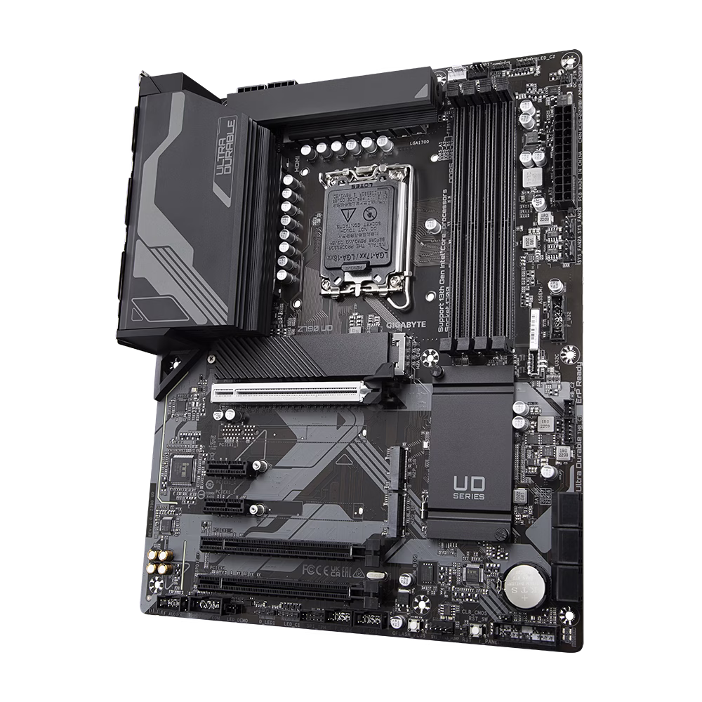 Gigabyte Z790 UD AC (rev. 1.0) LGA 1700 ATX Motherboard, Intel Z790 Chipset, BT 4.2, 4x 2 Channel DDR5 128GB Max, 1 x PCI 5.0 x16, 2 x M.2 Slots, 1x HDMI, 1x DP, 1x USB Type-C/3.2/2.0 | Z790-UD-AC thumbnail 3