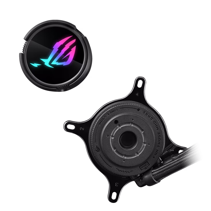 ASUS ROG Strix LC III 360 ARGB 360mm Liquid Cooler, 360 Rotatable, 2200 RPM, 7th V2 gen Asetek pump, Sleeved Rubber tube, ROG STRIX AF-12S ARGB Fan, Black | 90RC00T1-M0UAY0 thumbnail 3