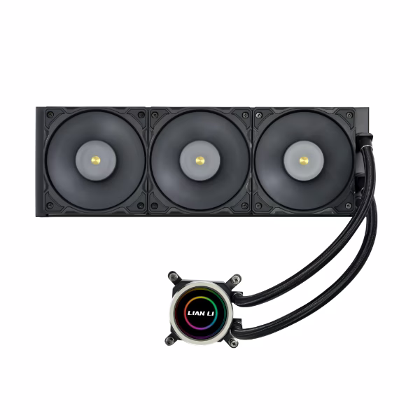 Lian Li Galahad II Trinity Performance AIO Liquid CPU Cooler, 360mm Radiator, 4200RPM, Double Wave Fins, Up to 109.6CFM Airflow & 3000RPM, Black | GA2P36B thumbnail 2