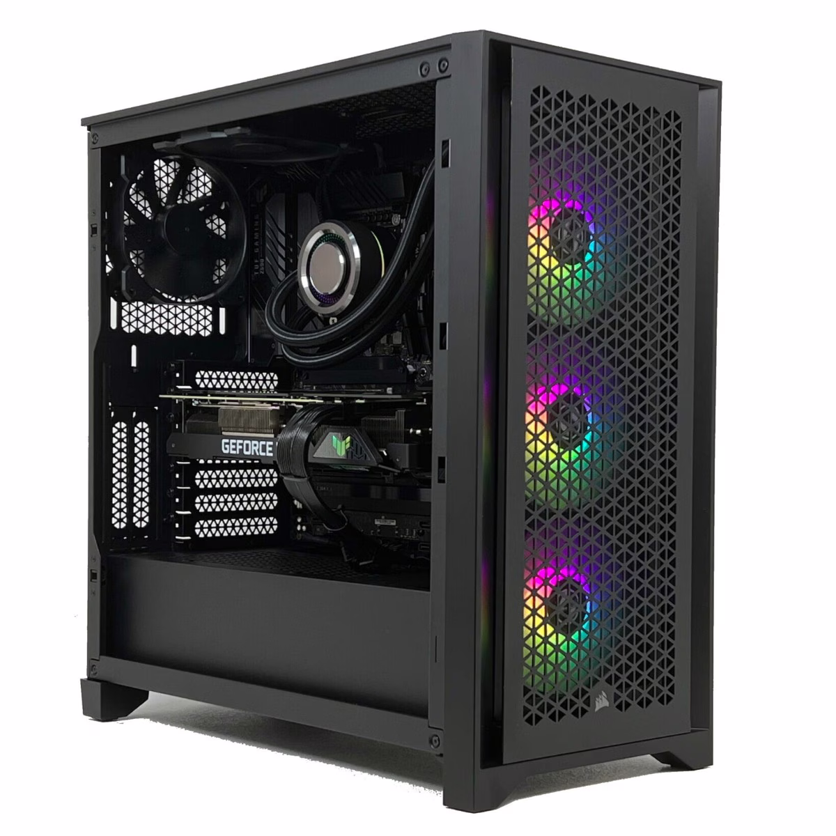 High-End Gaming PC with 13th Processor - Intel Core i7 13700K, Nvidia RTX 4070 TI OC Edition, 32GB RAM DDR5 5200Mhz, 1TB SSD Gen4, 850W Power Supply Gold Rated, 3600MM Liquid Cooler, Wi-fi thumbnail 3