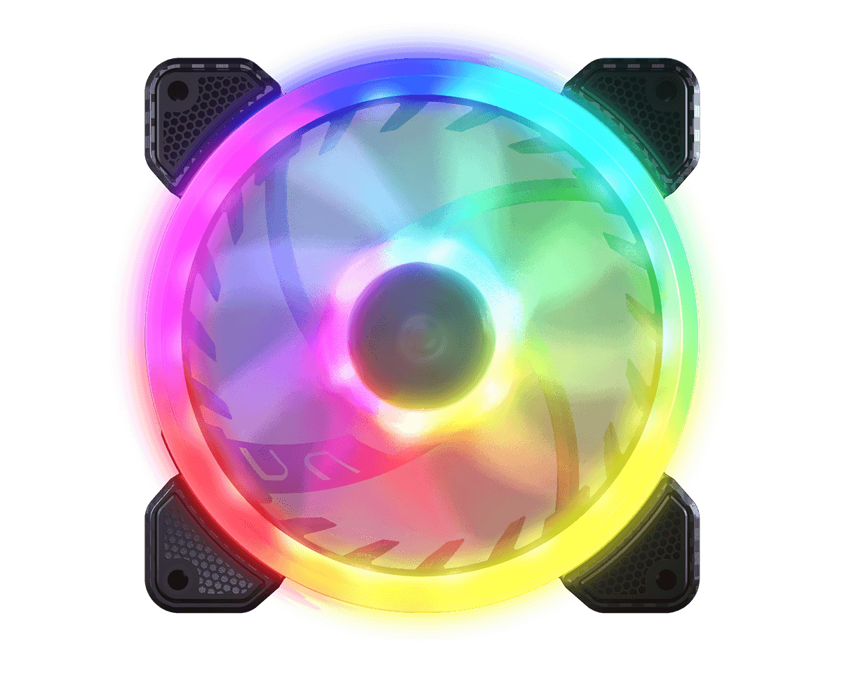 Cougar Vortex VX120 PWM 120MM HDB Cooling ARGB Fan, With 5V-ARGB Header, 600-1500RPM Speed, 3 Pin ARGB Interface, Anti Vibration Damper, ARGB Motherboard Sync, 1 Pack, Black | 3MVX1201.0001 thumbnail 3