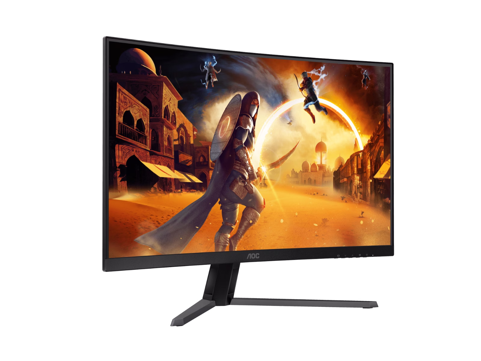 AOC CQ32G4E 31.5" QHD Curved 1500R Gaming Monitor, 2K 2560 ?? 1440 (QHD), VA / 1500R, 1ms (MPRT), 180Hz, HDR Mode, FreeSync Premium, HDMI, DP, Black thumbnail 7