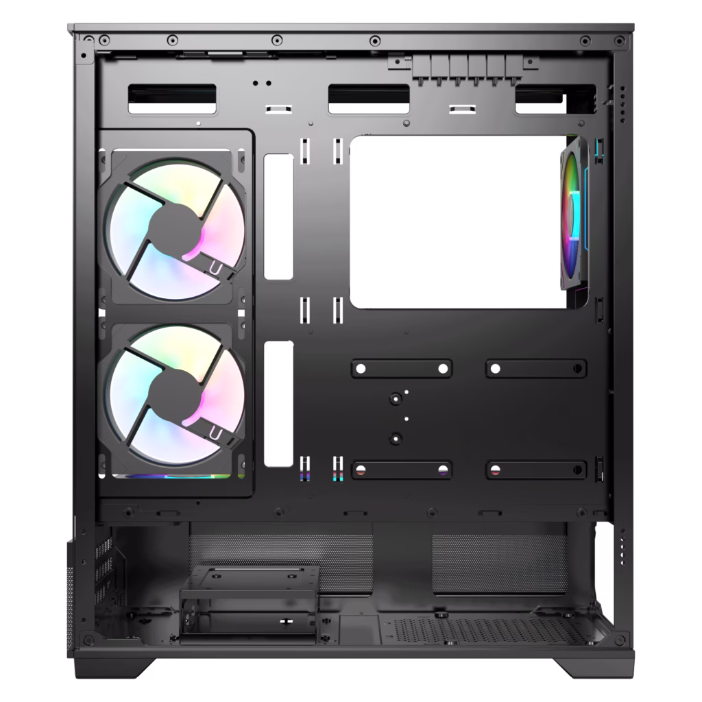 AceGeek Cruiser L460 Type-C Black E-ATX Mid-Tower Gaming Case with 360mm Radiator Support and 410mm GPU ClearanceUSB 3.0, USB 2.0, Type-C, HD Audio I/O Ports, Black | AC-CRUISER-L460-BK thumbnail 10