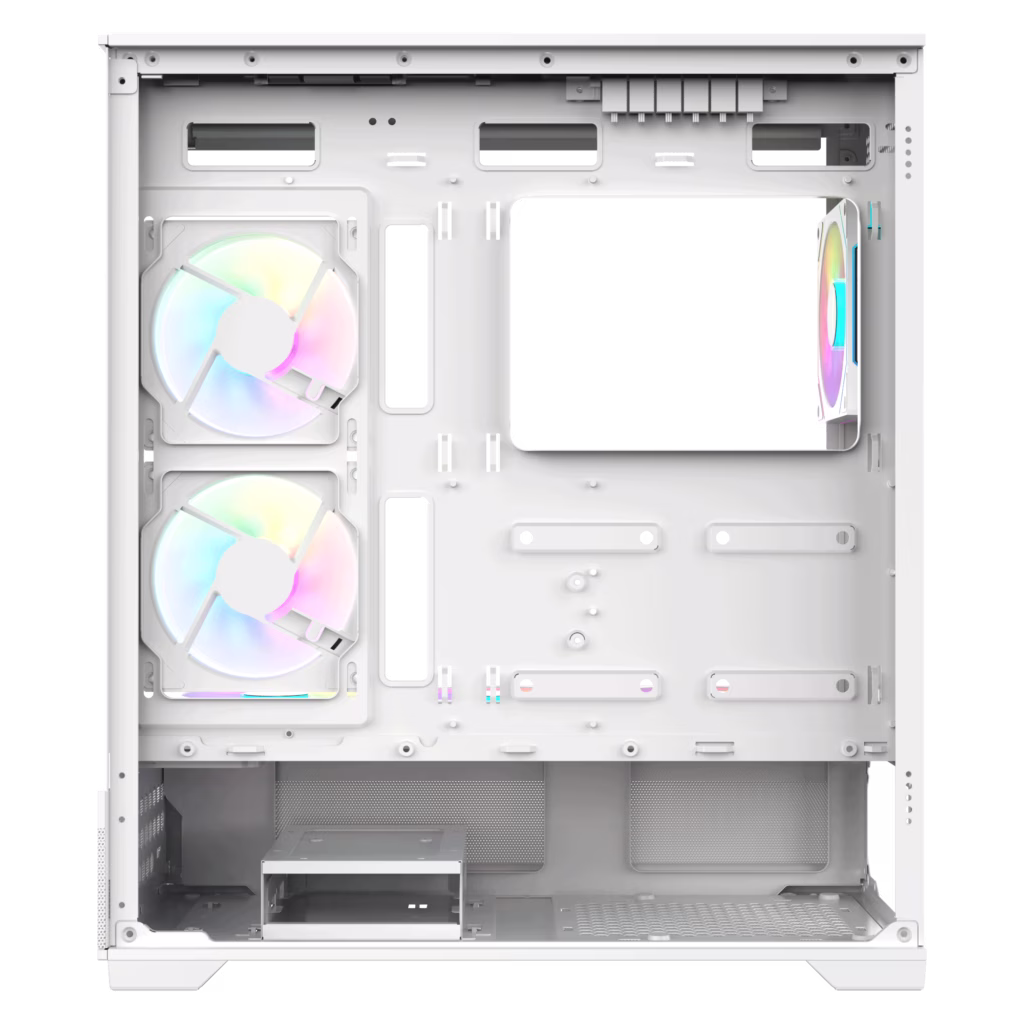 AceGeek Cruiser L460 Type-C White E-ATX Mid-Tower Gaming Case with 360mm Radiator Support and 410mm GPU Clearance, White | AC-CRUISER-L460-WH thumbnail 9