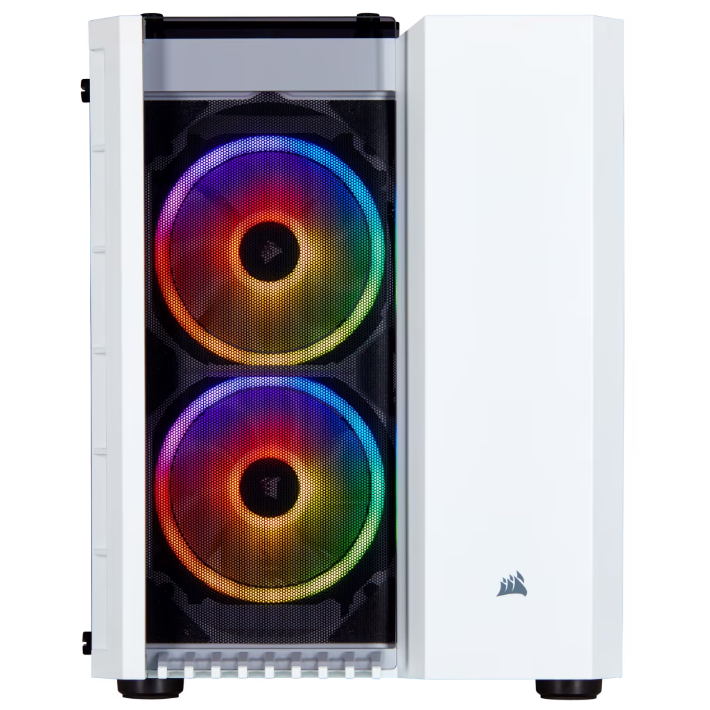 Corsair Crystal Series 280X RGB Tempered Glass Micro ATX Case,  Steel, Tempered Glass,  Motherboard Support Upto MicroATX, 5x Drive Bays, 4x Expansion Slots, White | CC-9011137-WW thumbnail 9