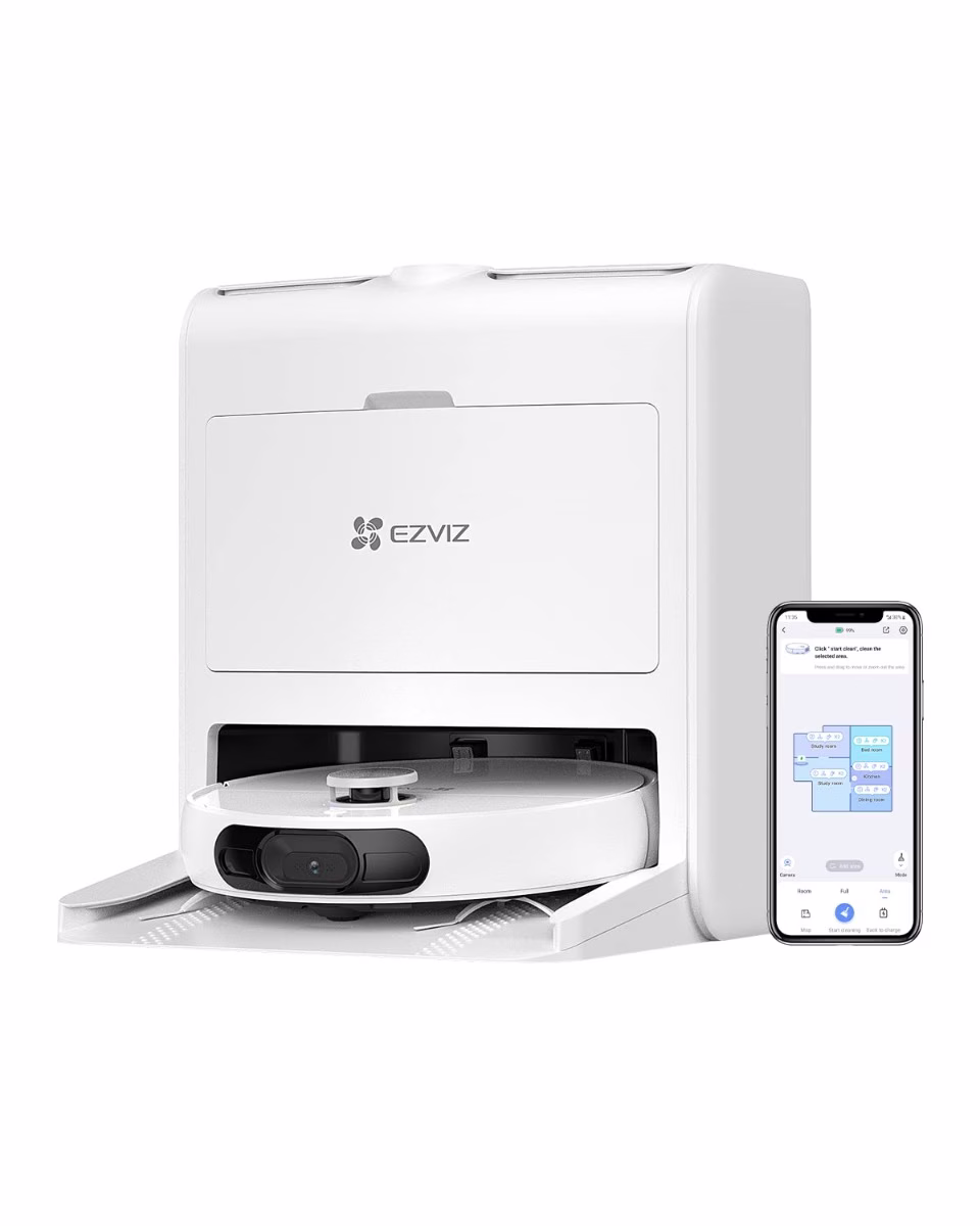 EZVIZ RS20 Pro  Robot Vacuum & Mop Combo, Hot water cleaning & hot air drying, Auto dust emptying, Carpet detection, Consistent mopping pressure | CS-RS20-PRO-PGA2 thumbnail 2
