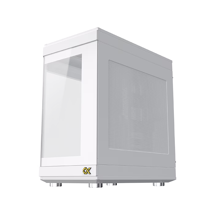 Xigmatek CUBI ARCTIC ATX Mid Tower Case, Easily Mounted Panels, , 9x Fan Support, GPU Supports Upto 420MM, 6x Drive Bays, 10x Expansion Slots, Motherboard Supports Upto E-ATX, White | EN41983 thumbnail 3