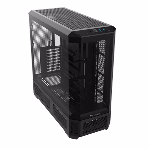 Thermaltake View 600 TG Black Full Tower E-ATX case, up to ten 120/140mm fans & 360mm/420mm radiators, built-in GPU bracket, Compatible Hidden-connector Motherboards | CA-11H-00F1WN-00 thumbnail 3