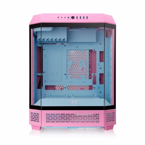 Thermaltake The Tower 600 Bubble Pink ATX Mid Tower Case, Supports Hidden-Connector Motherboard, 3x Tempered Glass, Supports 420mm AIO | CA-1Z1-00MAWN-00 thumbnail 2