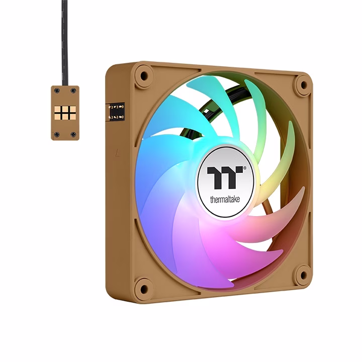 Thermaltake CT120 EX ARGB Sync Gravel Sand  3-Fan Pack 120mm Case Fans, MagForce 2.0, 2000 RPM | CL-F216-PL12GS-A image