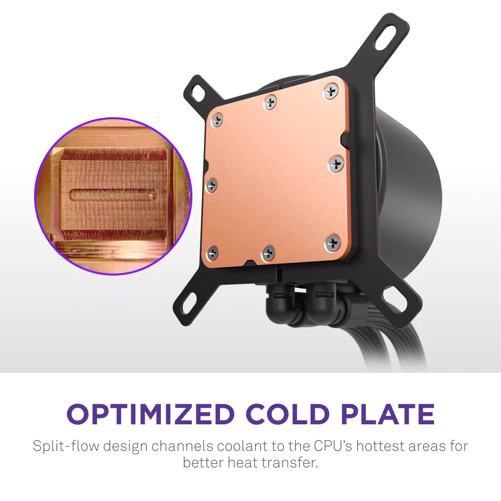 NZXT Kraken Plus 240 RGB, 240mm RGB AIO Liquid Cooler with 1.54" LCD | RL-KR240-B2 thumbnail 5