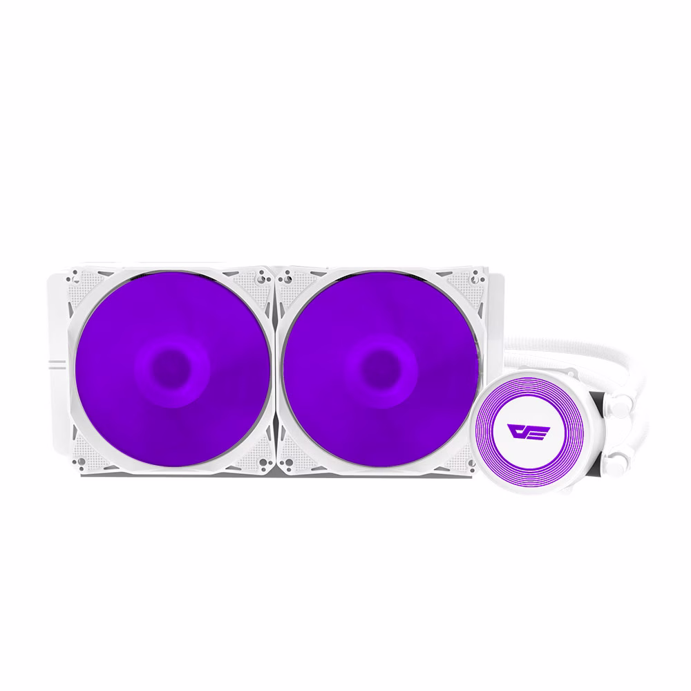 Darkflash DA240 LED PC Water Cooling 2x 120x120 (Black) – Buy Online