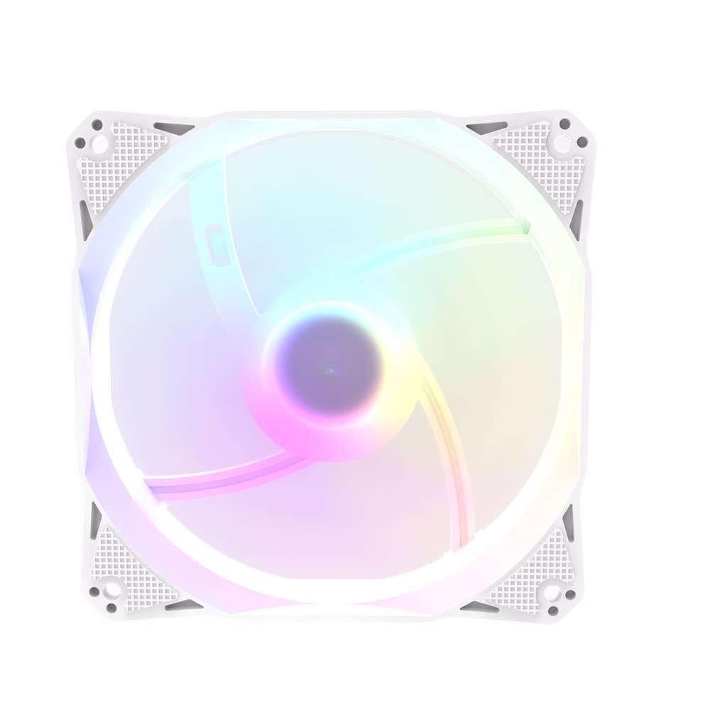 Dark Flash Twister DX240 Liquid CPU Cooler White, Luxury Modern AIO Water Cooler, Rifle Bearing thumbnail 7