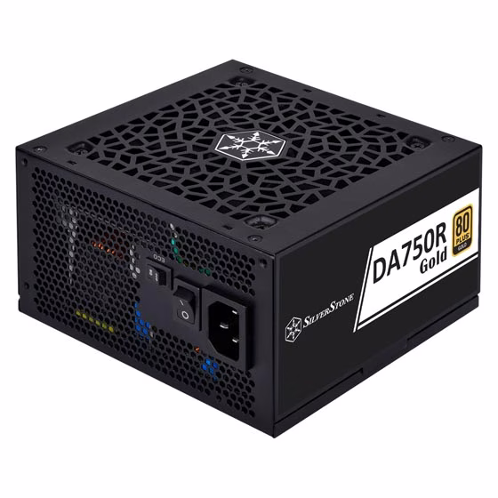 SILVERSTONE DA750R BLACK 80PLUS GOLD 750W ATX 3.0,PCIE 5.0 FULLY MODULAR POWERSUPPLY  | SST-DA750R-GMA thumbnail 5