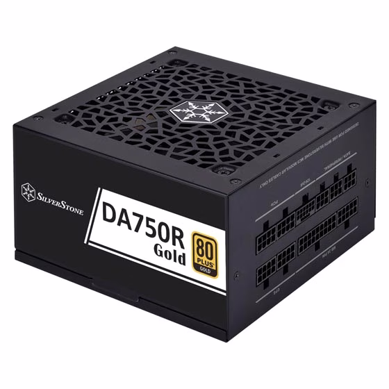 SILVERSTONE DA750R BLACK 80PLUS GOLD 750W ATX 3.0,PCIE 5.0 FULLY MODULAR POWERSUPPLY  | SST-DA750R-GMA thumbnail 4