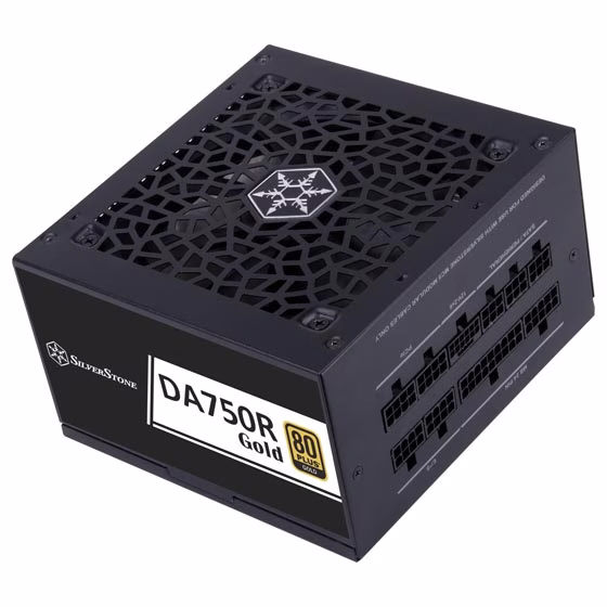 SILVERSTONE DA750R BLACK 80PLUS GOLD 750W ATX 3.0,PCIE 5.0 FULLY MODULAR POWERSUPPLY  | SST-DA750R-GMA thumbnail 7