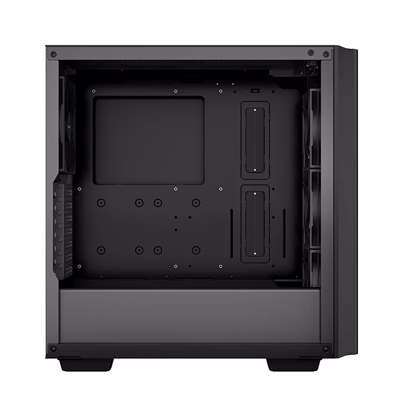 DeepCool CG540 Mid-Tower Case, ABS+SPCC+Tempered Glass, 4X Pre-Installed Fans, 7x Expansion Slots, 5x Drive Bays, Motherboard Support Upto E-ATX,  Black | R-CG540-BKAGE4-G-1 thumbnail 3
