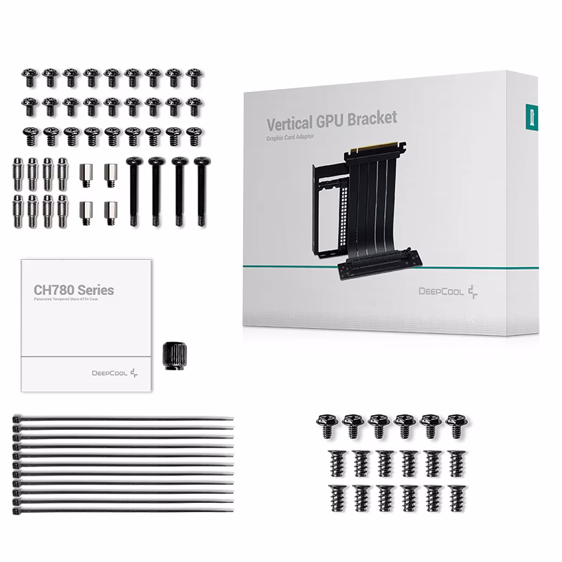 DeepCool CH780 WH Premium ATX+ case, ABS+SPCC+Tempered Glass, 1x Pre-Installed Fans, 5x Drive Bays, 3x Expansion Slots, Motherboard Support Up to E-ATX, White | R-CH780-WHADE41-G-1 thumbnail 5