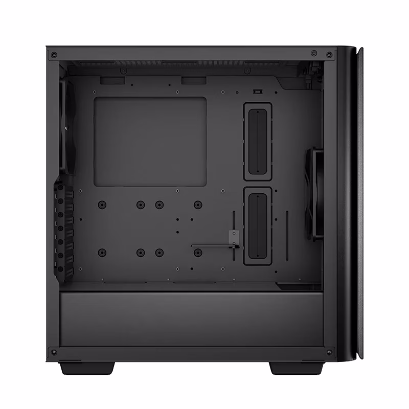 DeepCool CK500 Mid-Tower Case, 2x Pre Installed Fans, 4x Drive Bays, 7x Expansion Slots, ABS+SPCC+Tempered Glass, Balanced airflow and noise performance, Black | R-CK500-BKNNE2-G-1 thumbnail 2