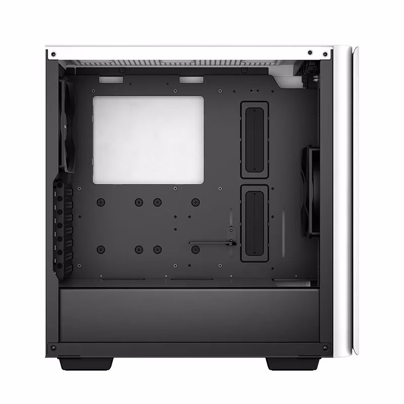 DeepCool CK500 Mid-Tower Case, 2x Pre Installed Fans, 4x Drive Bays, 7x Expansion Slots, ABS+SPCC+Tempered Glass, Balanced airflow and noise performance, White | R-CK500-WHNNE2-G-1 thumbnail 2