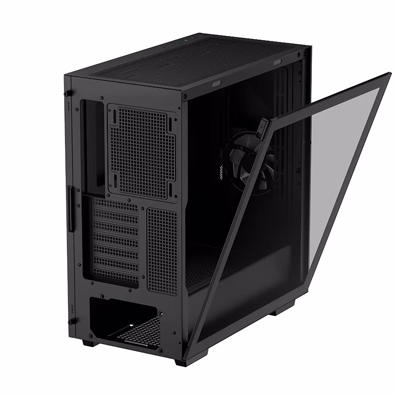 DeepCool CYCLOPS Mid-tower Case, ABS+SPCC+Tempered Glass, 5x Drive Bays, 7x Expansion Slots, 1x Pre-Installed Fans, Motherboard Support Up to E-ATX | R-BKAAE1-C-1 thumbnail 2