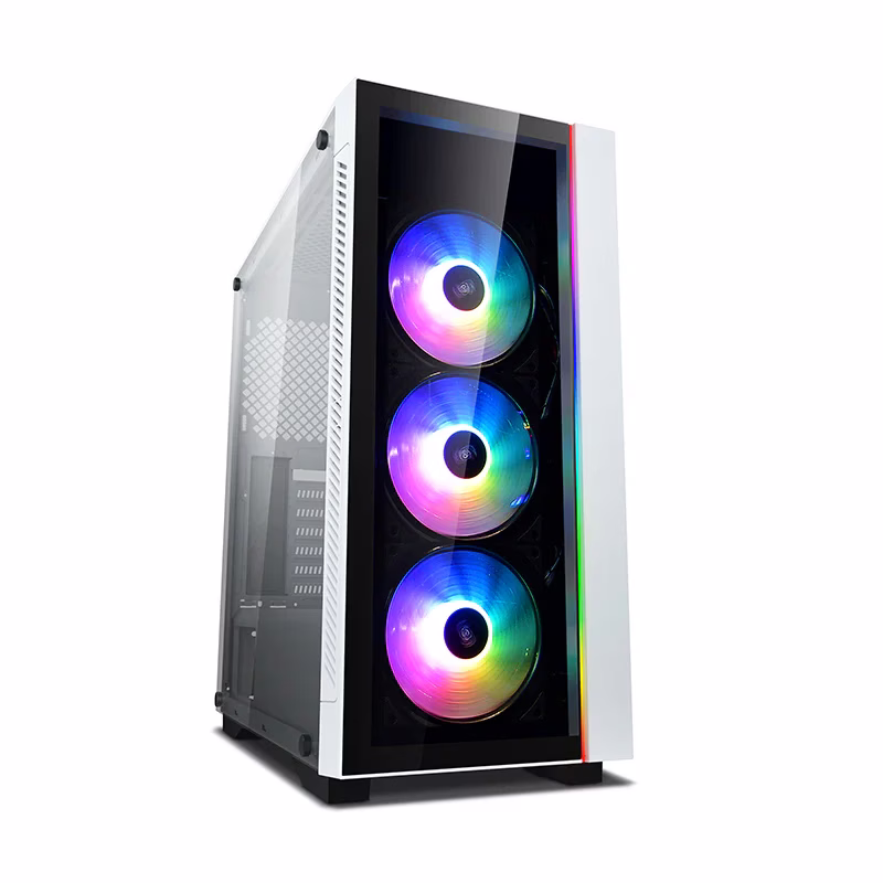 DeepCool MATREXX 55 V3 ADD-RGB WH 3F Mid-tower ATX case, ABS+SPCC+Tempered Glass, 6x Drive Bays, 7x Expansion Slots, Motherboards Supports Upto E-ATX, White | DP-ATX-MATREXX55V3-AR-WH-3F – Buy Online