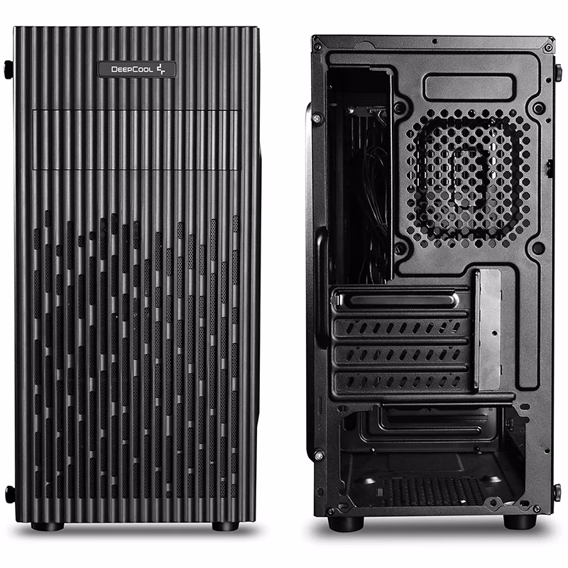 DeepCool Matrexx 30 small-sized M-ATX computer case, 2x Pre Installed Fans, 5x Drive Bays, 4x Expansion Slots, Micro ATX/Mini-ITX Motherboards Supports, Black | DP-MATX-MATREXX30 thumbnail 5