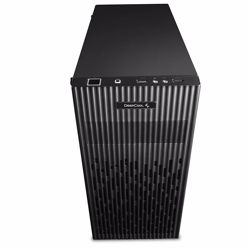 DeepCool Matrexx 30 small-sized M-ATX computer case, 2x Pre Installed Fans, 5x Drive Bays, 4x Expansion Slots, Micro ATX/Mini-ITX Motherboards Supports, Black | DP-MATX-MATREXX30 thumbnail 3