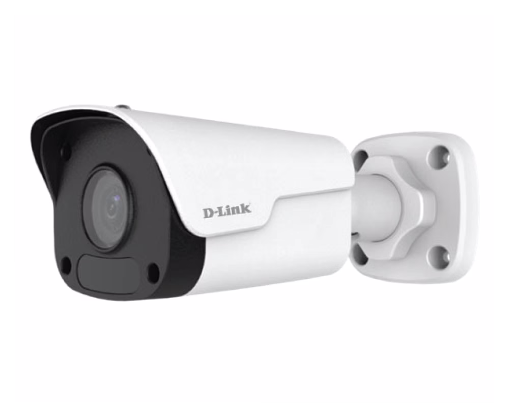 D-Link 4MP Fixed Network Bullet Camera, 1/3" 4 MP Progressive Scan CMOS sensor, Fixed Lens 3.6mm, Ultra H.265, 10/100 Mbps PoE Port, Smart IR Range 30m, IP67 | DCS-F5704/D – Buy Online