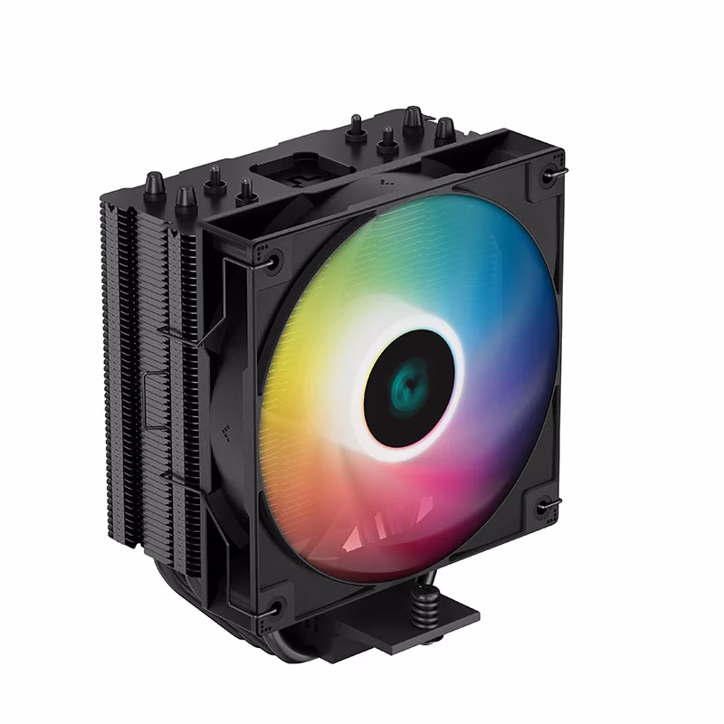 DeepCool AG400 BK ARGB Single Tower 120mm CPU Cooler, 2000 RPM Fan Speed, 75.89 CFM Airflow, ARGB LED, 3.36W Power, ???31.6 dB(A) Fan Noise, LGA1700/1200/AM5/AM4 Black |  R-AG400-BKANMC-G-2 thumbnail 3