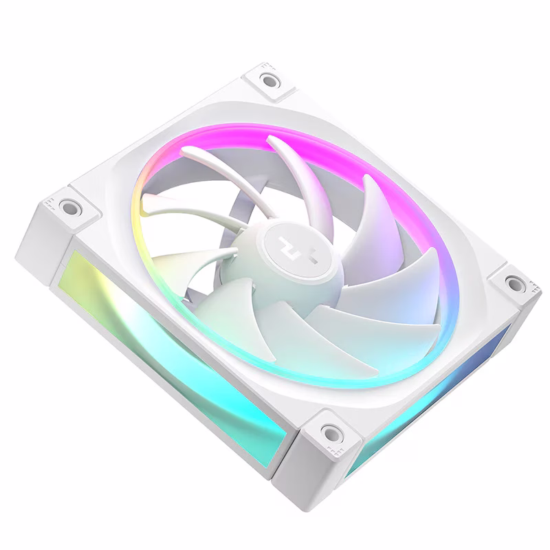 Deepcool FL12 WH PWM ARGB 120mm Case Fan, 120??120??25 mm(L??W??H), 500-2150 RPM??10%, 8-pin Connector, Fluid Dynamic Bearing, White | R-FL12-WHAPN1-G thumbnail 3