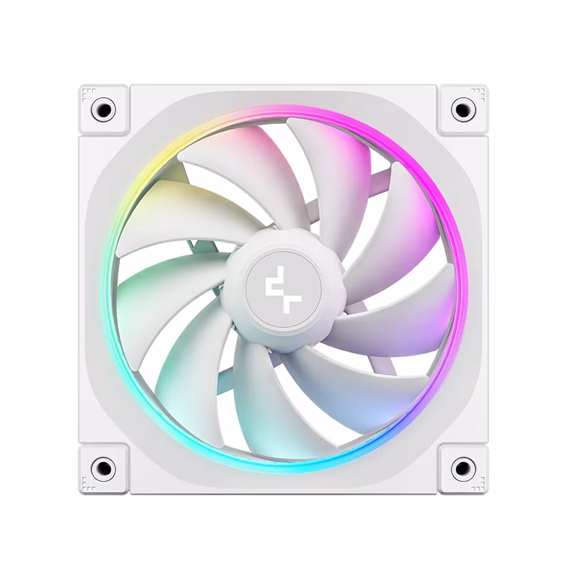 Deepcool FL12 WH PWM ARGB 120mm Case Fan, 120??120??25 mm(L??W??H), 500-2150 RPM??10%, 8-pin Connector, Fluid Dynamic Bearing, White | R-FL12-WHAPN1-G – Buy Online