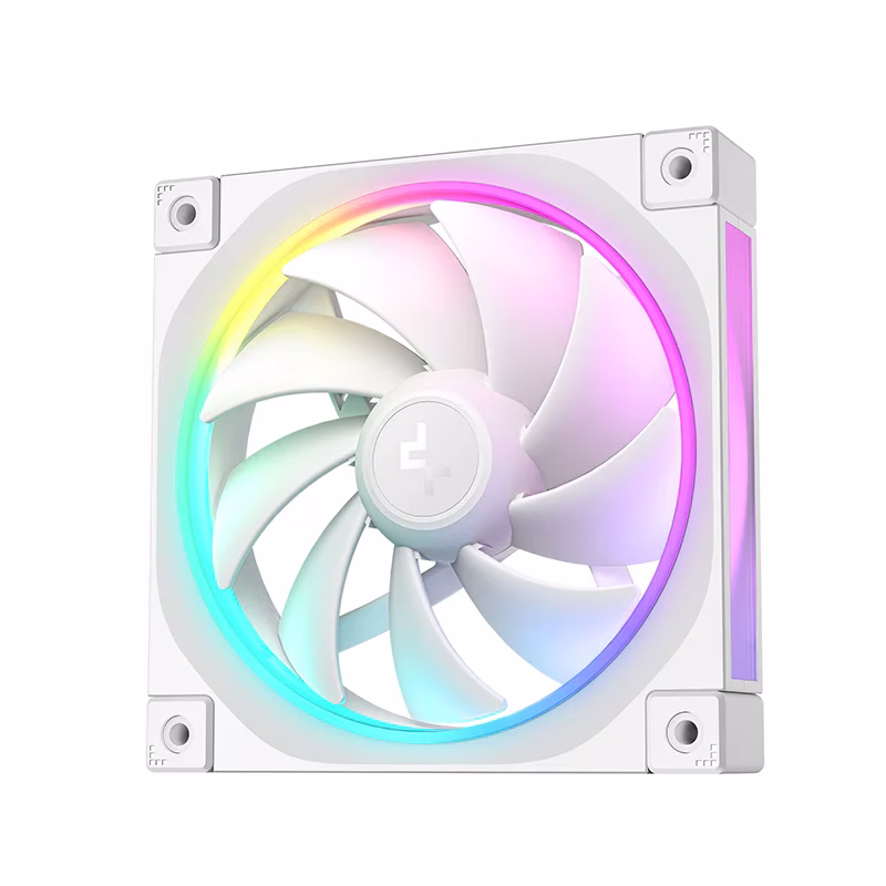 Deepcool FL12 WH PWM ARGB 120mm Case Fan, 120??120??25 mm(L??W??H), 500-2150 RPM??10%, 8-pin Connector, Fluid Dynamic Bearing, White | R-FL12-WHAPN1-G thumbnail 6