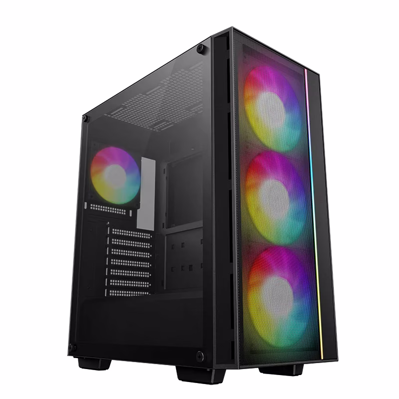 Deepcool MATREXX 55 MESH V4 C ATX Mid-Tower Computer Case, 3x140mm 1x120mm ADD-RGB Fans, Full Sized Tempered Glass, High-Flow Mesh Front Panel, Black | R-MATREXX55-BCAGA4-G-4 thumbnail 2