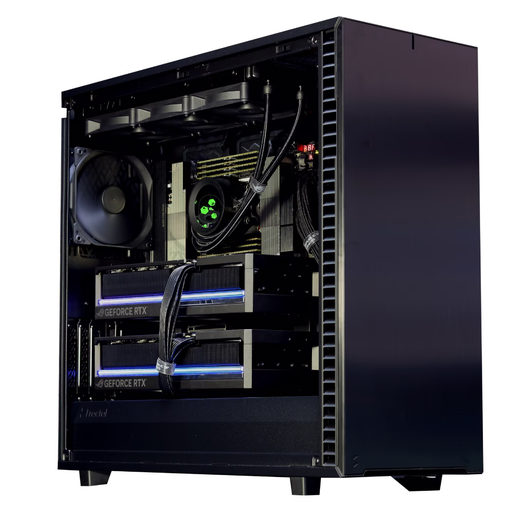 High-End Workstation PC, AMD Threadripper Pro 7985WX, ROG ASTRAL 5090 64GB GDDR7 OC, 512GB 5600MHz ECC, 8TB NVMe SSD, AIO Liquid Cooler, 2050W Platinm – Buy Online